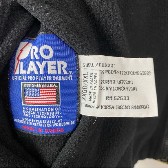 Pro Player size XXL Men’s Black Gold New Orleans Saints Reversible Jacket - Picture 7 of 11